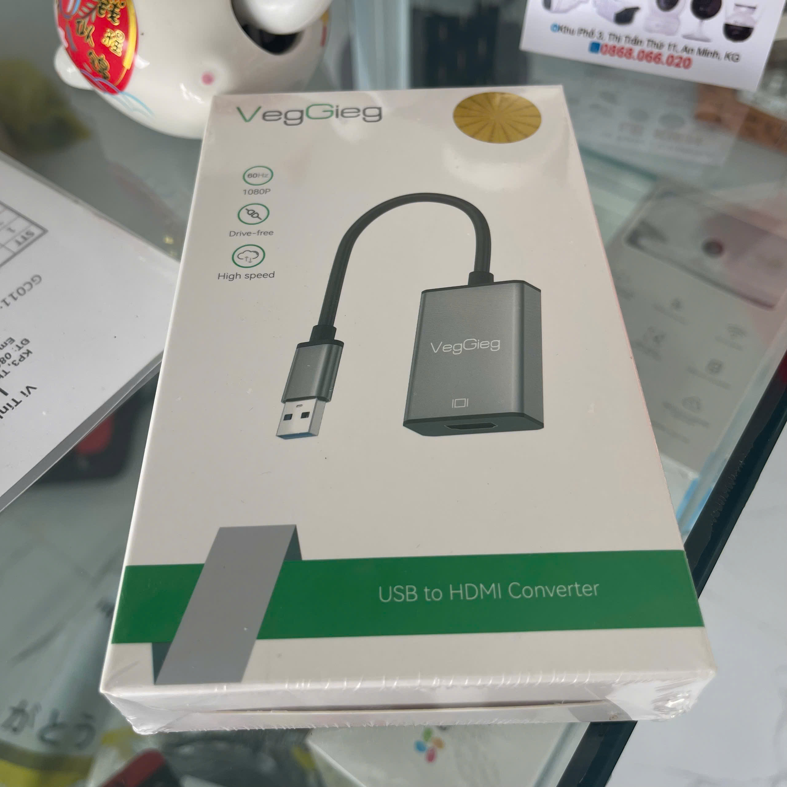 Thiết bị chuyển đổi USB sang HDMI VegGieg