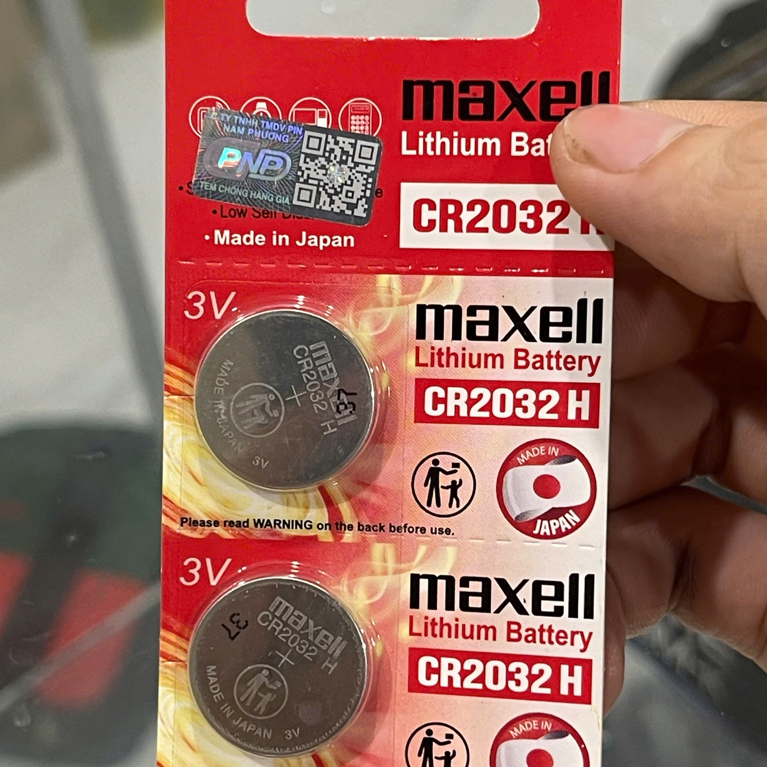 Pin CMOS chính hãng Maxell CR2032 chất lượng Made in Japan