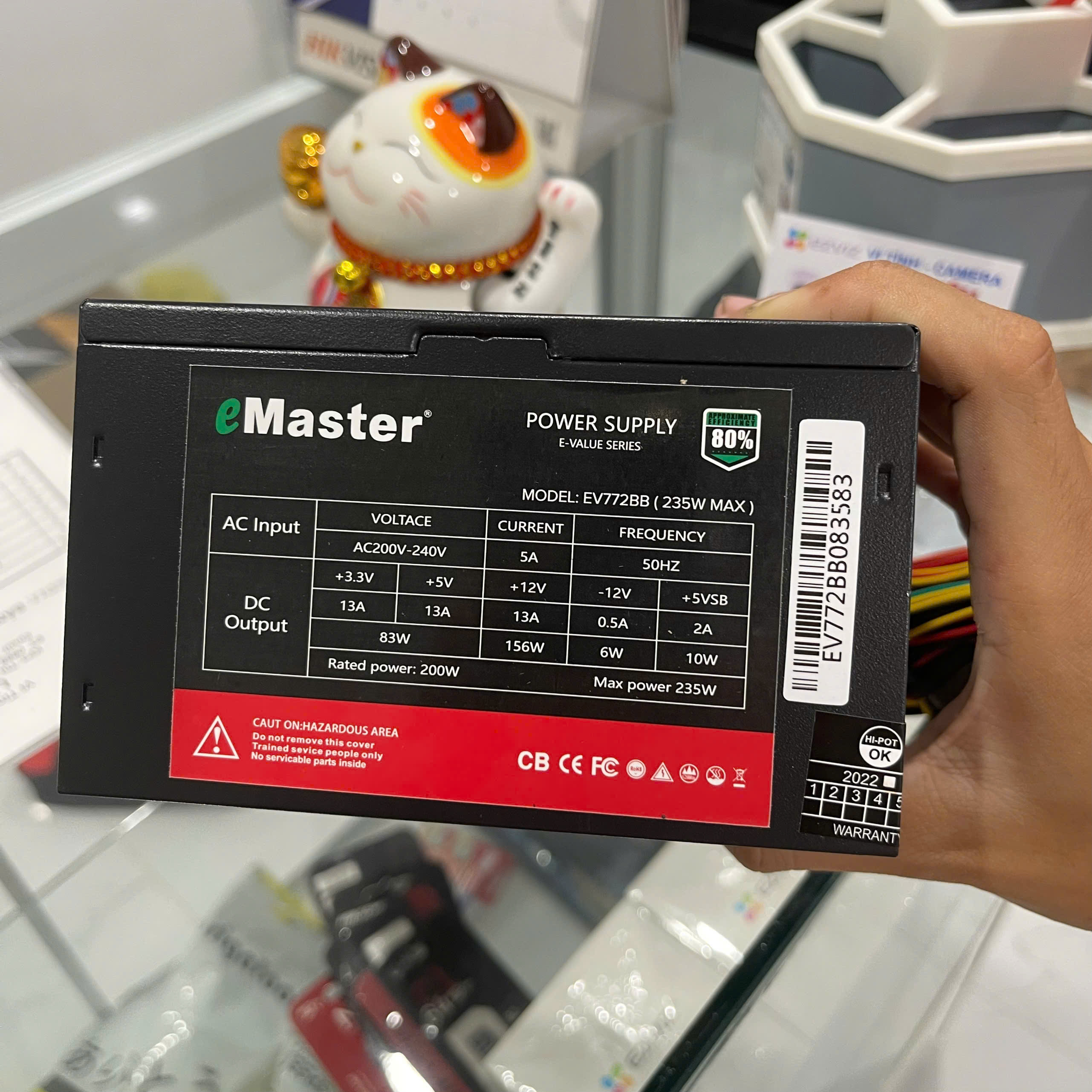 Nguồn máy tính văn phòng eMaster công xuất thực 235W hàng chính hãng