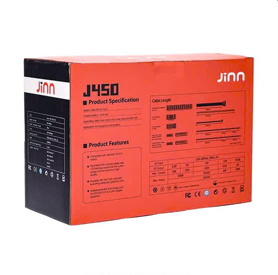 Nguồn Jinn J450 450W ATX